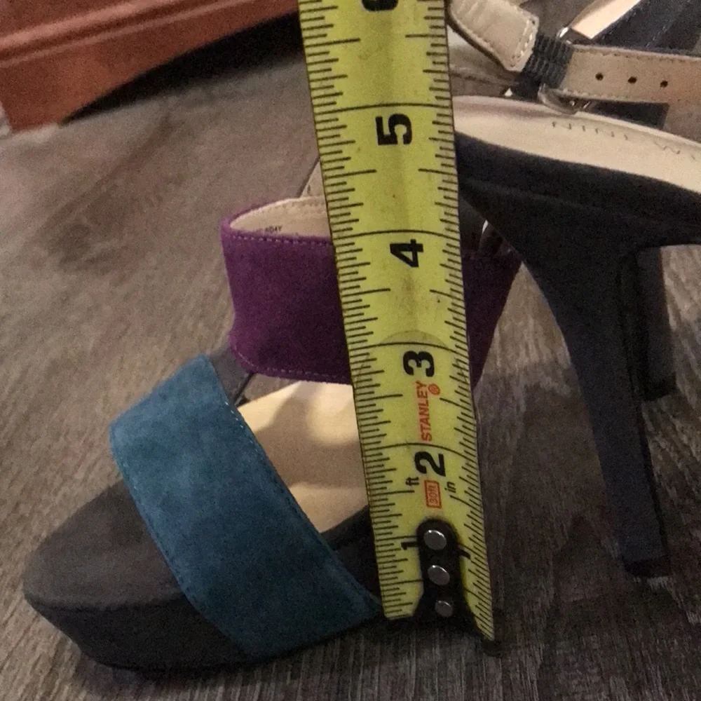Nine West suede sling backs